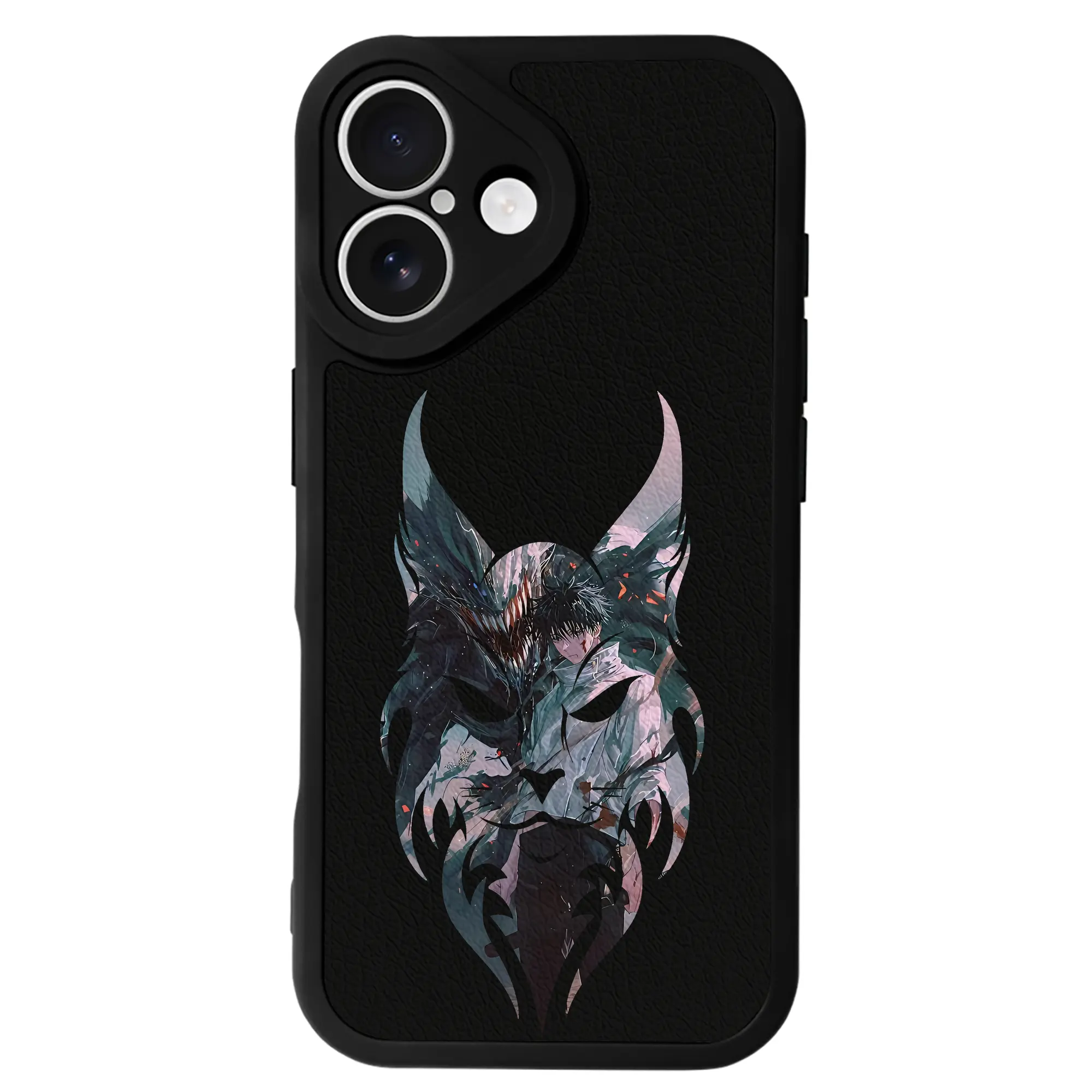 呪術廻戦 グッズ,乙骨 憂太 - IPhone 16シリーズ対応 ・ シリコンスマホケース ・ レザー調 ・ 高精度フィット ・ 耐衝撃 ・ ワイヤレス充電対応 ・ 精密カット